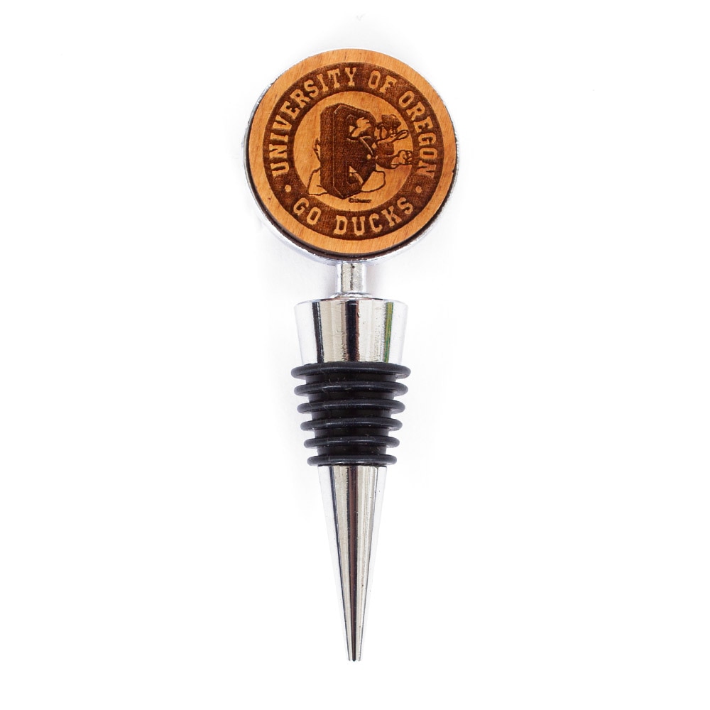 DTO, Timeless Etchings, Brown, Kitchen Accessories, Metal, Home & Auto, Stainless Steel, Wood, Bottle Stop, 932948